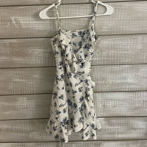 Floral Ruffle Wrap Dress (Size XS)